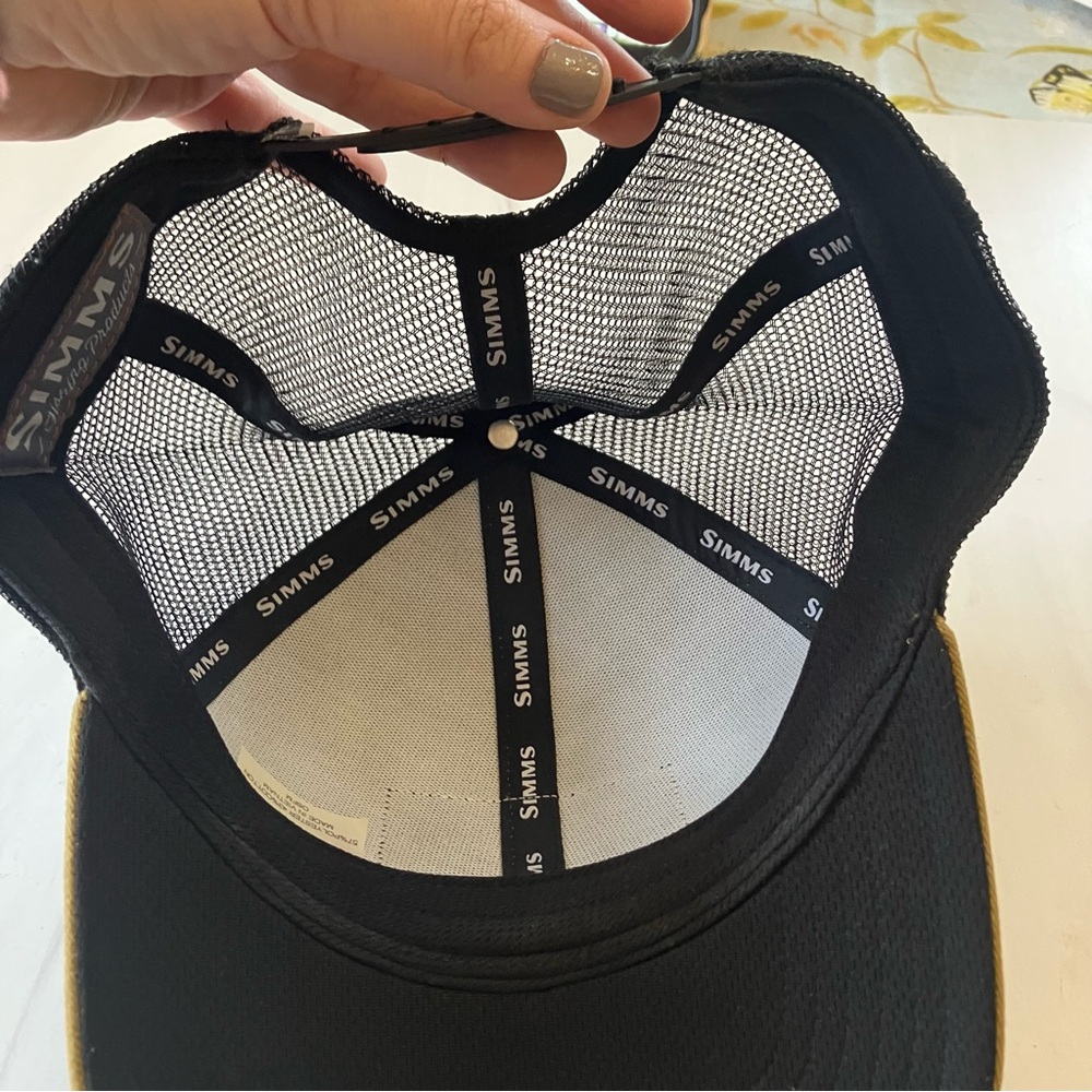 Simms Original Patch Trucker Cap in Bronze/Black - Picture 6 of 9